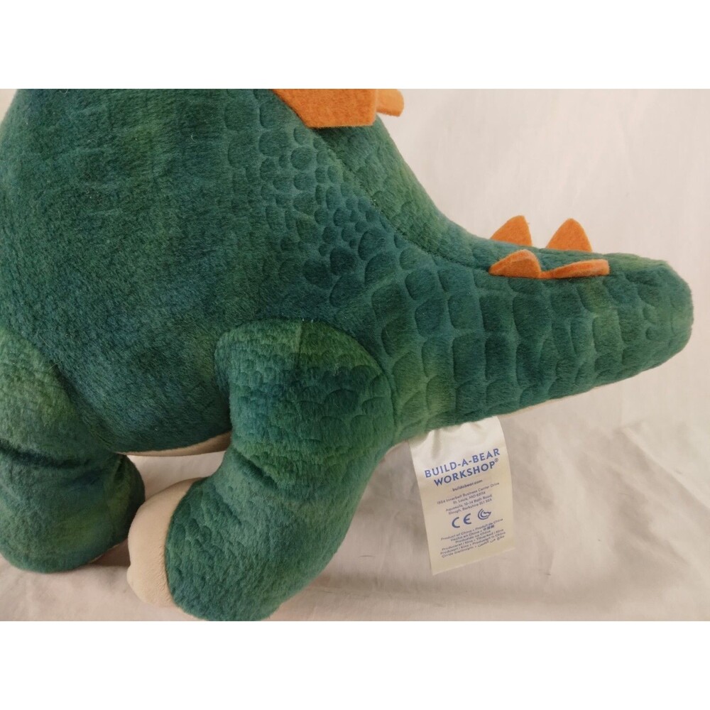 Build A Bear 18” Green Stegosaurus Dinosaur Plush Toy Stuffed Animal - Picture 4 of 6
